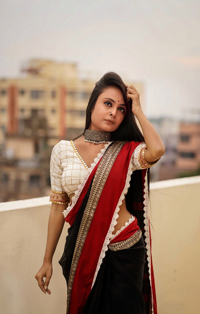 cotton handloom saree image