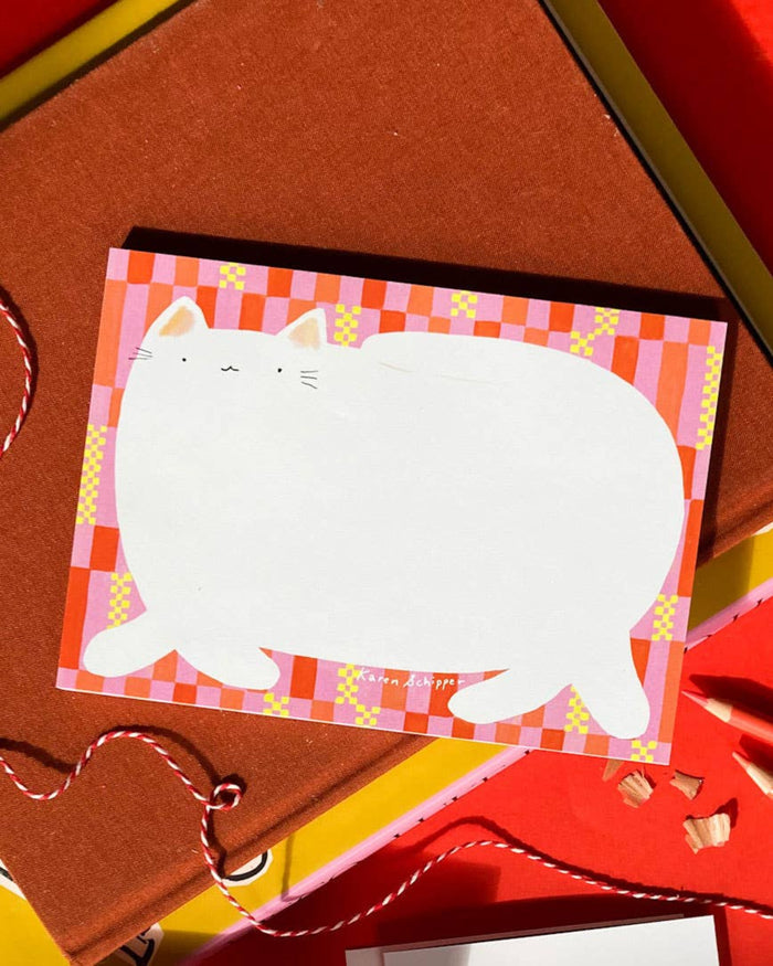 Chester Cat Notepad | Karen Schipper