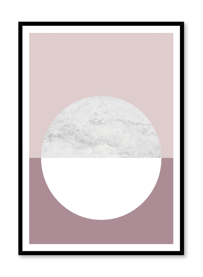 Unique poster with Cinder rose abstract graphic design