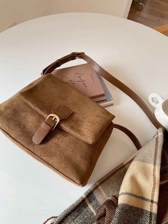 CL1512 - Korean Vintage Suede Bag
