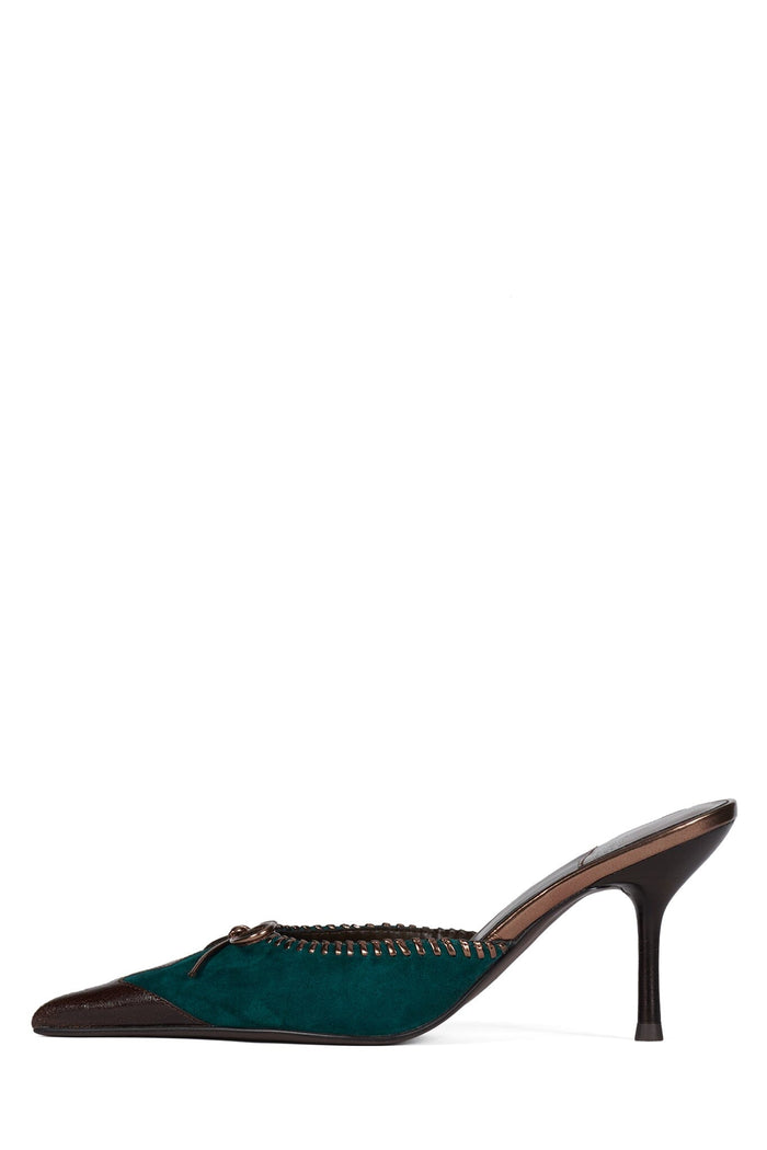 Turquoise Suede Brown Cmb / 6