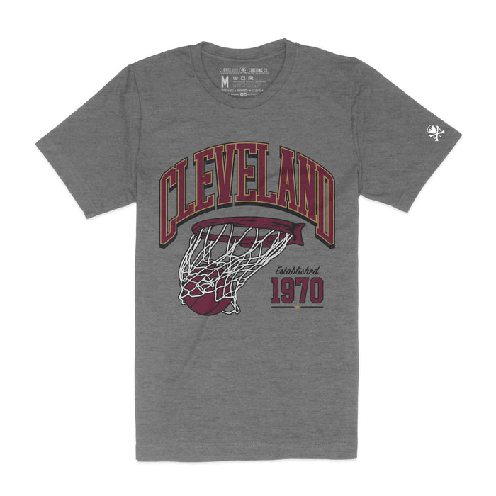 Cleveland Basketball Swish - Mens/Unisex Crew T-Shirt
