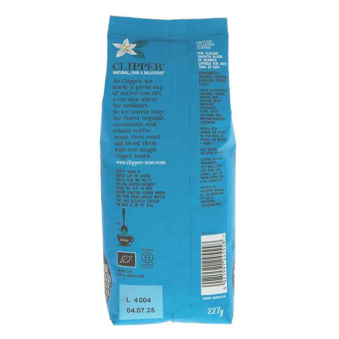 Clipper House Blend Organic Roast & Ground 227g