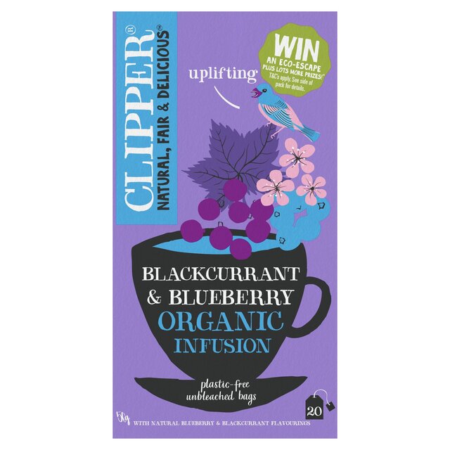 Clipper Organic Blackcurrant and Blueberry Infusions 20 Sachet