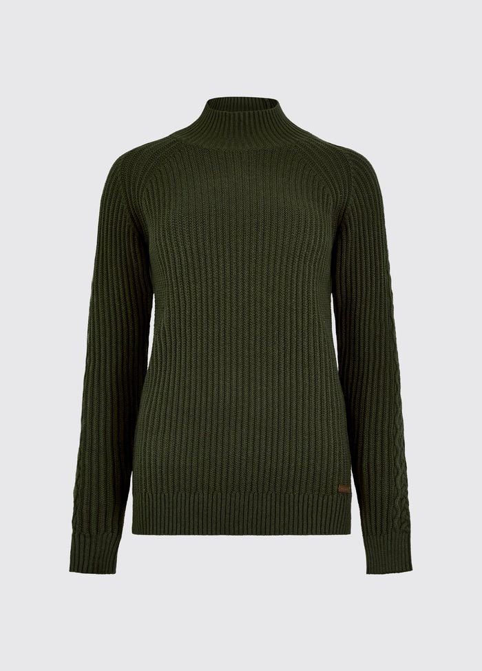 Corcoran Women’s rib-knit sweater - Olive