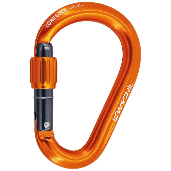 טבעת הברגה CAMP Core Lock לטיפוס וגלישה, פתח רחב ובטיחות מקסימלית.