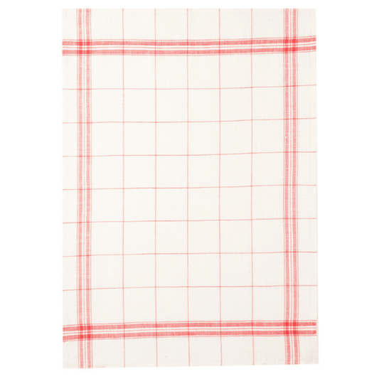 Coucke Red Checker Tea Towel