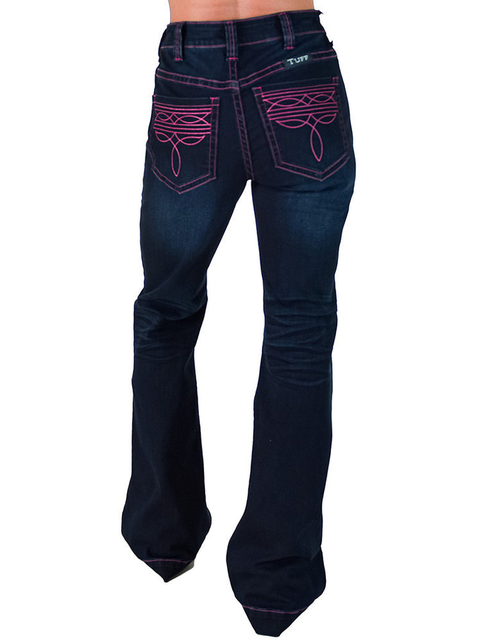 Cowgirl Tuff Pink Bootstitch Jeans