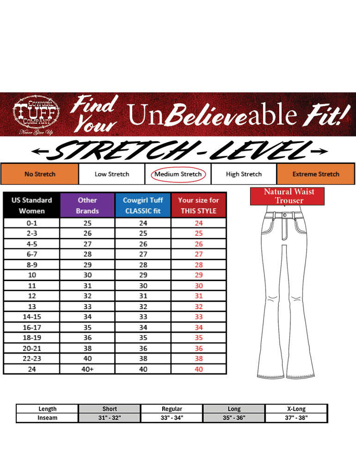 Cowgirl Tuff Swirl Bootstitch Trouser