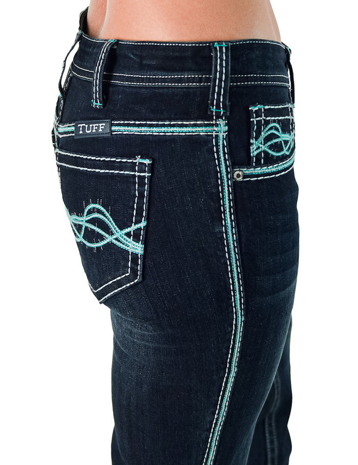 Cowgirl Tuff Turquoise DFMI Dark Jeans