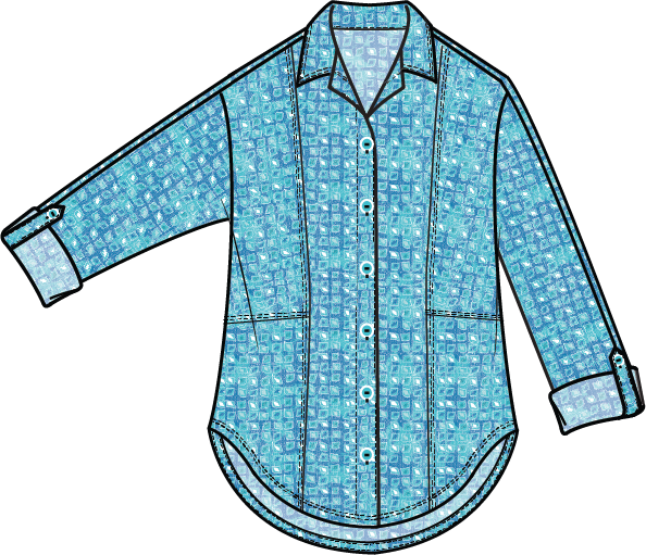 Crinkle Cotton Boardwalk Tunic - 40520 - Size S