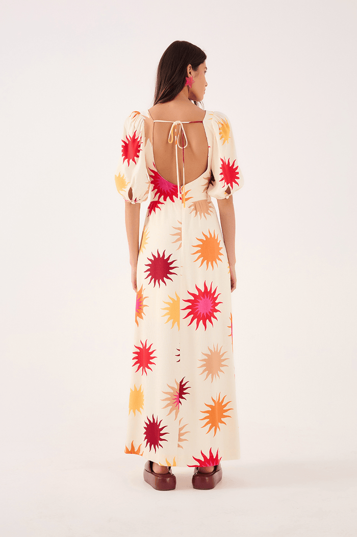 Cropped Cali Print Dress