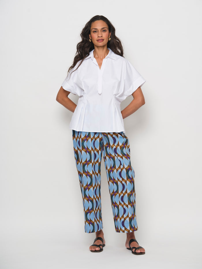 Cropped Cotton Pants