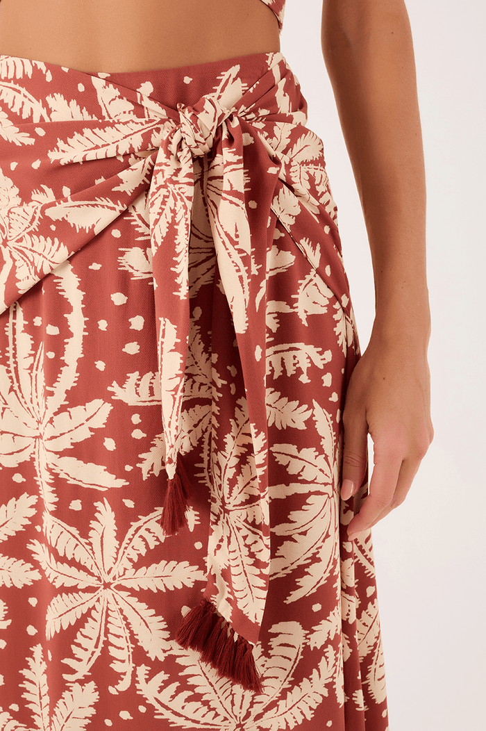 Cropped Crepe Bahia Print Skirt_4