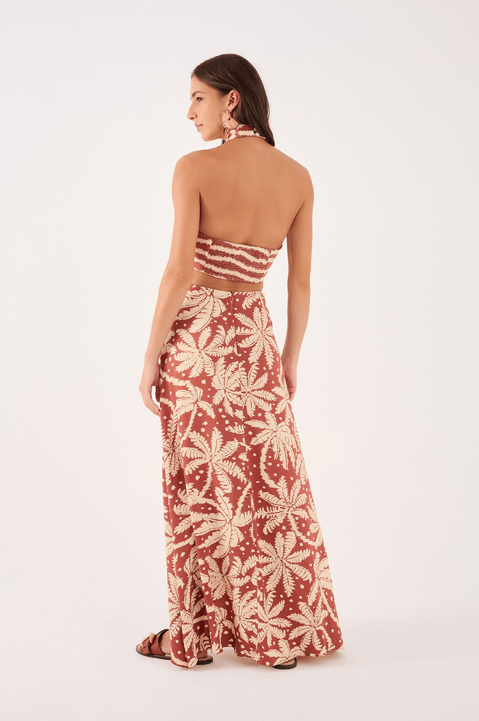 Cropped Crepe Bahia Print Skirt_5