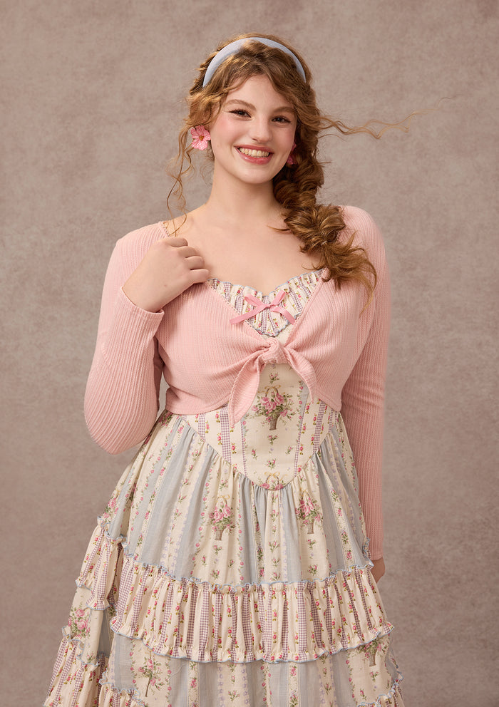 Curve&Plus Strawberry Farm Knit Cardigan（Pink）