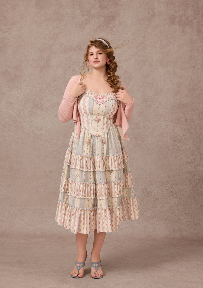Curve&Plus Strawberry Farm Knit Cardigan（Pink）