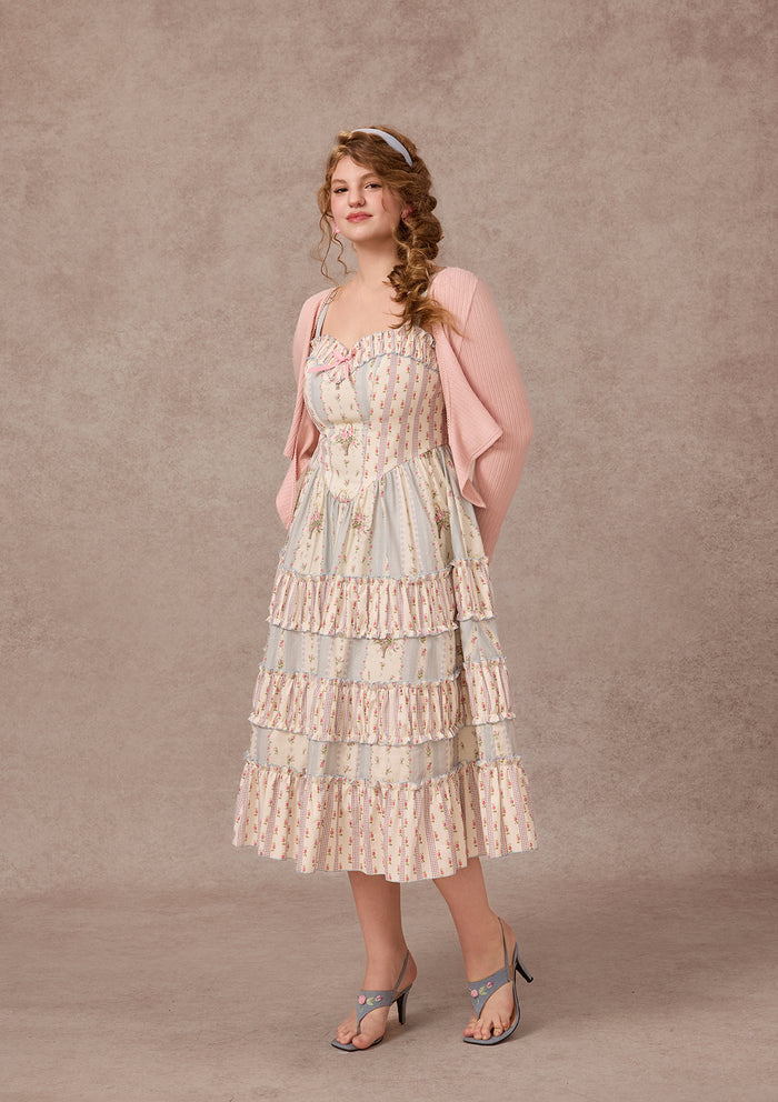 Curve&Plus Strawberry Farm Knit Cardigan（Pink）