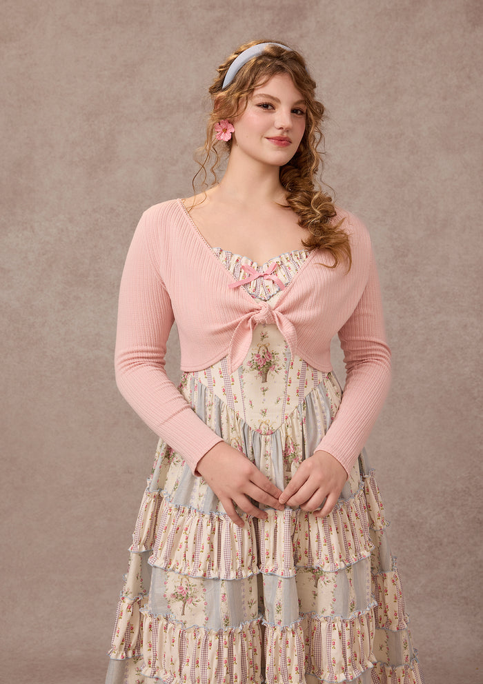 Curve&Plus Strawberry Farm Knit Cardigan（Pink）