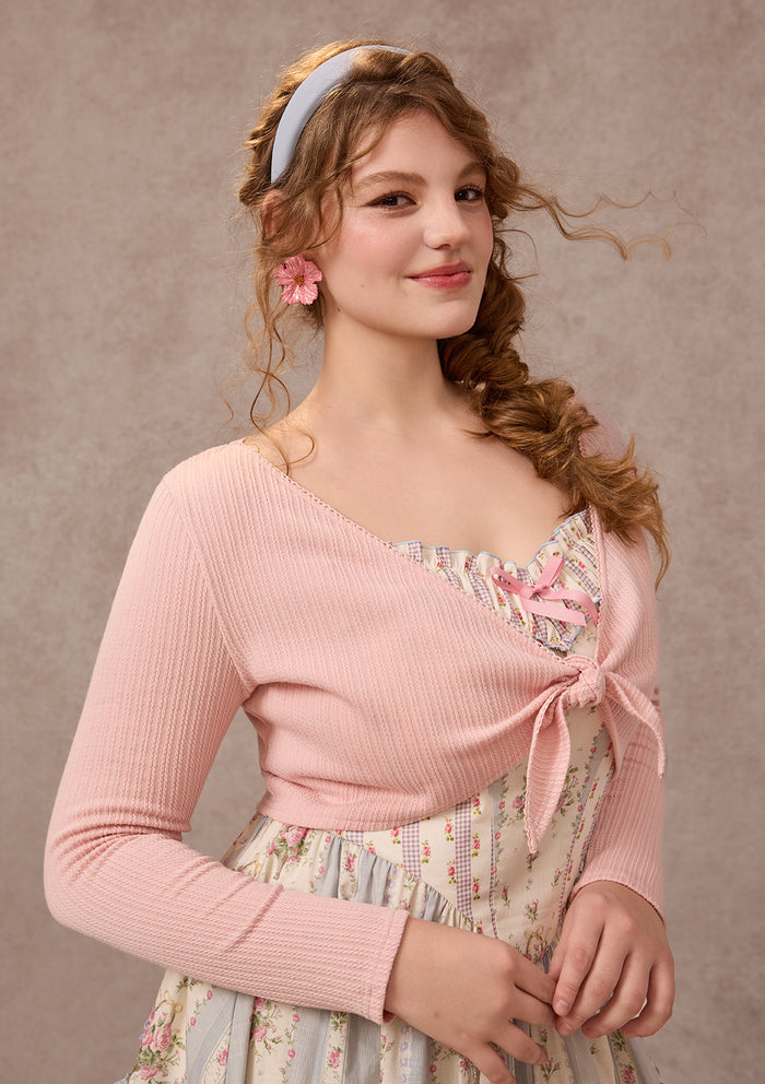 Curve&Plus Strawberry Farm Knit Cardigan（Pink）