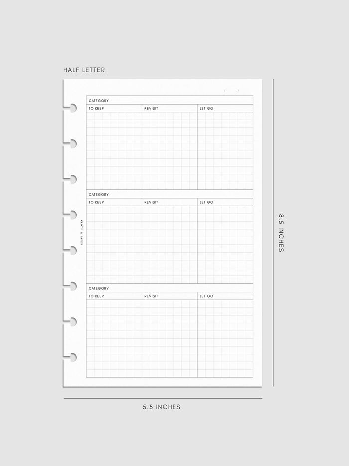 Half Letter 8-Disc Punch