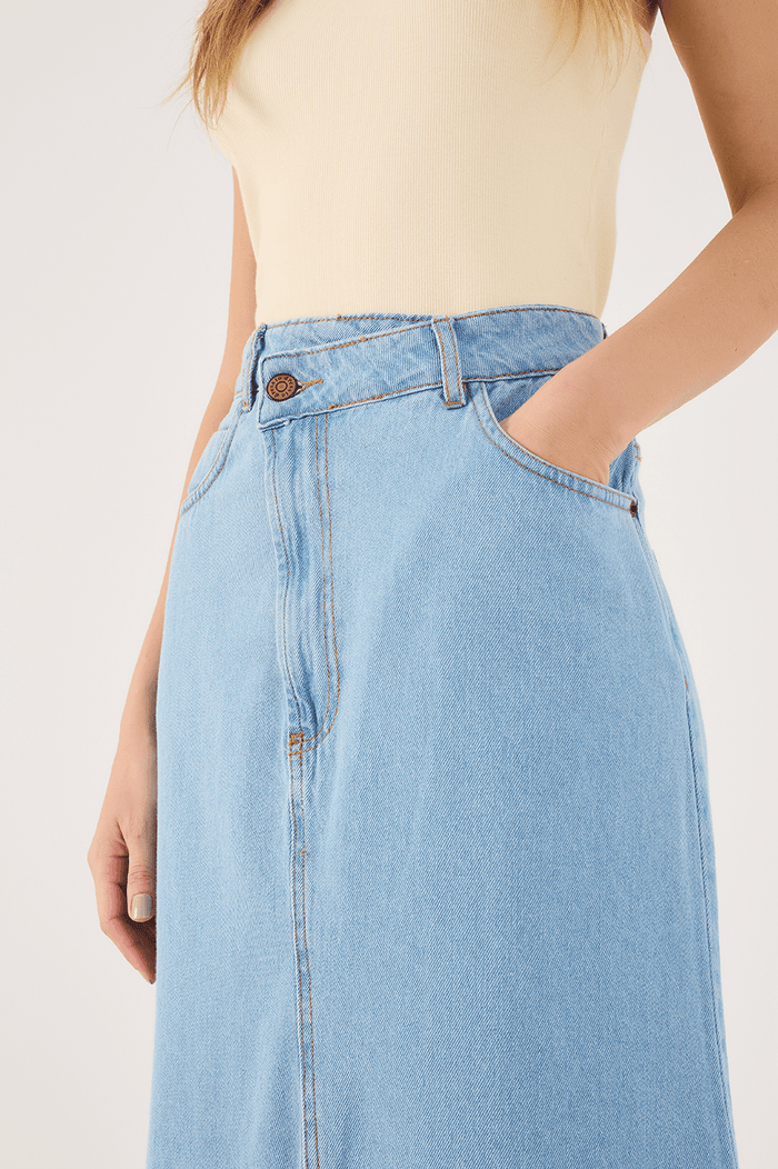Denim Slit Skirt_3