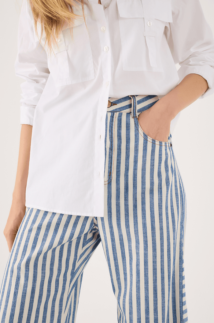 Denim Stripe Twill Pants_2