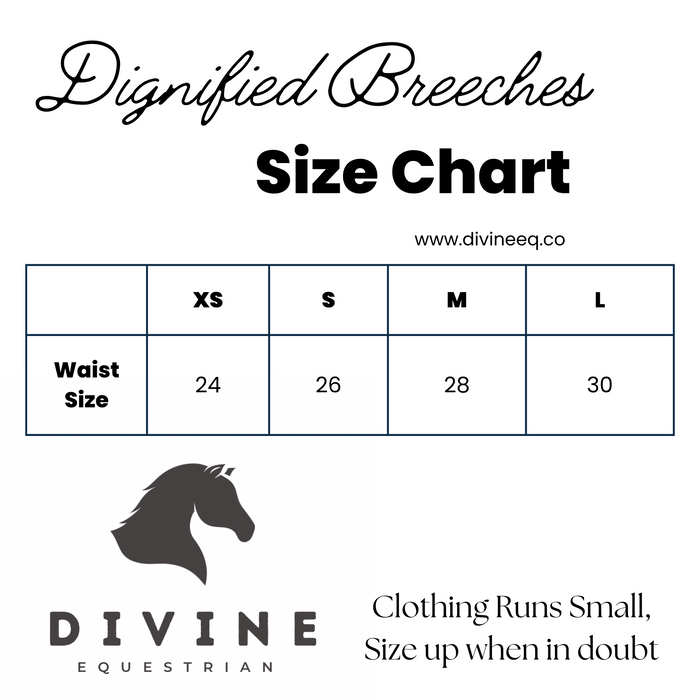Dignified Competition Breeches - Knee Patch Silicone