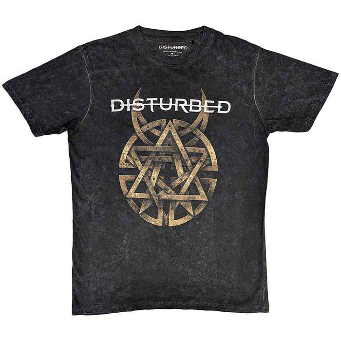 DISTURBED - RIVETED - T-Shirt Grey (Wash Collection)