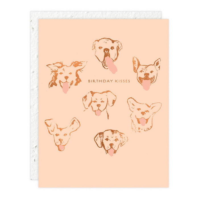 Dog Kisses Birthday Card | Seedlings