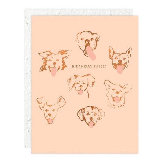 Dog Kisses Birthday Card | Seedlings