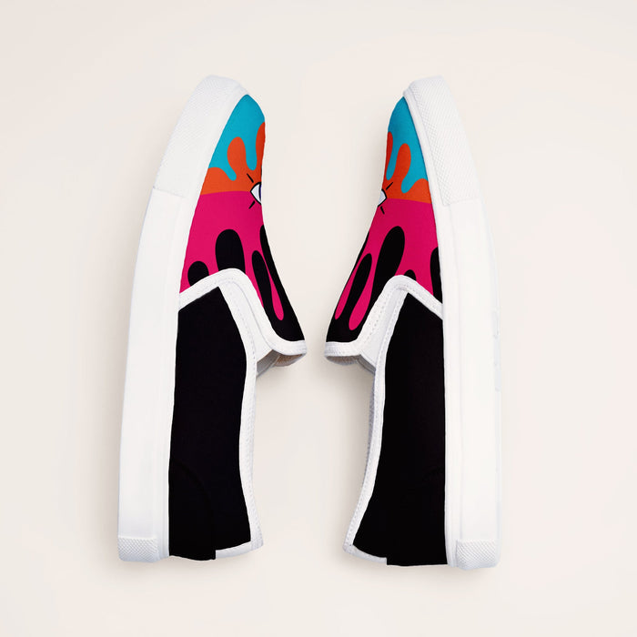Dripping Eye Slipons - The Quirky Naari