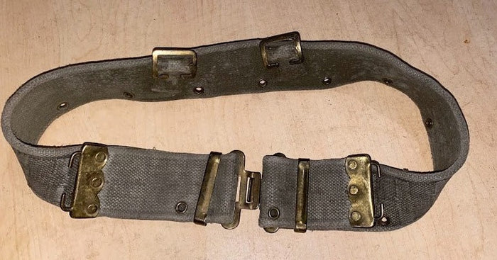 Dutch M52/M53 Web Equipment Waist Belt – 2.25" Heavy Cotton Webbing, Cold War Surplus