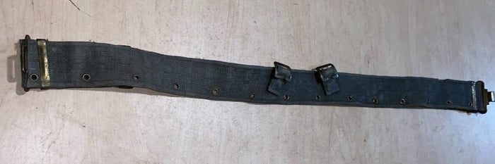 Dutch M52/M53 Web Equipment Waist Belt – 2.25" Heavy Cotton Webbing, Cold War Surplus