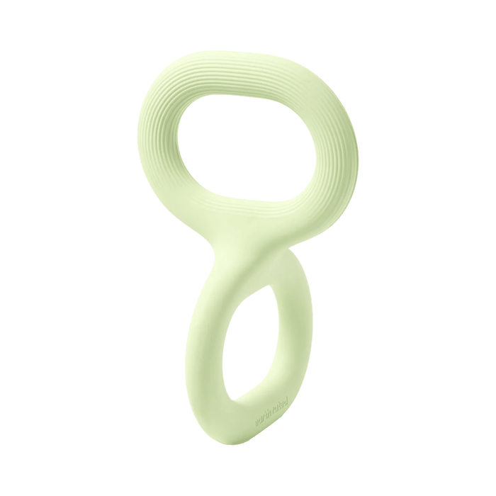 White background with a pale green Earth Rated Tug dog toy pictured.