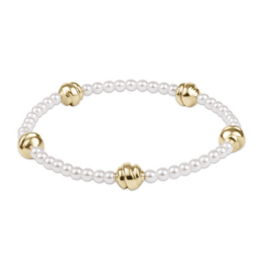 Enewton Admire 14kt Gold-Filled & 3mm Pearl Stretch Bracelet