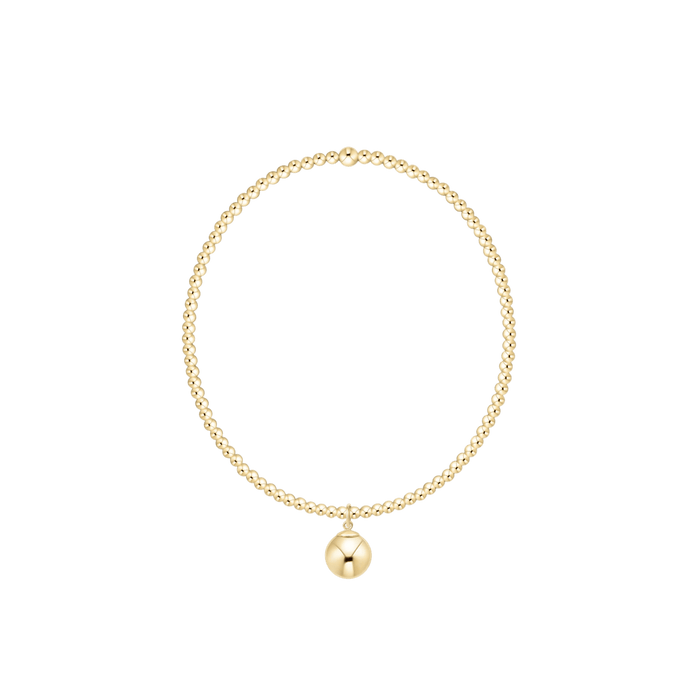 Enewton Classic 14kt Gold-Filled 2mm Bead Bracelet with 8mm Charm