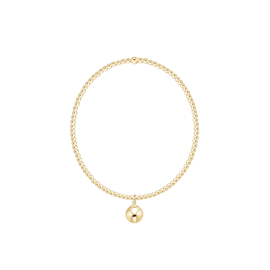 Enewton Classic 14kt Gold-Filled 2mm Bead Bracelet with 8mm Charm
