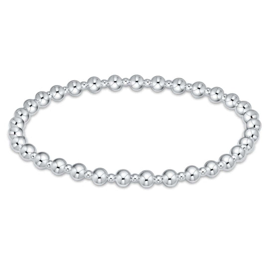 Enewton Classic Sterling Grateful Pattern 4mm Bead Bracelet