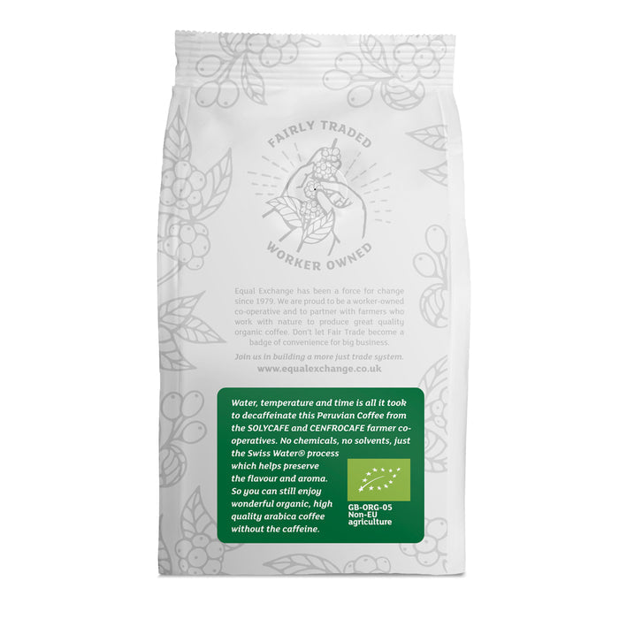 Equal Exchange Organic Roast Ground Coffee - Decaffeinated 200g