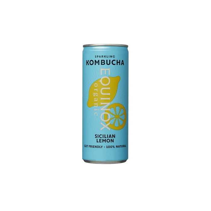 Equinox Organic Kombucha Soft Drink Sicilian Lemon
