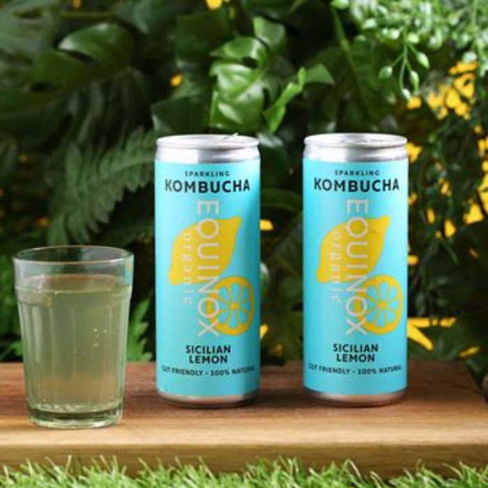 Equinox Organic Kombucha Soft Drink Sicilian Lemon