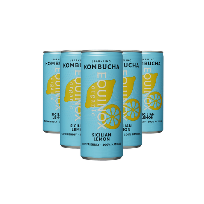 Equinox Organic Kombucha Soft Drink Sicilian Lemon