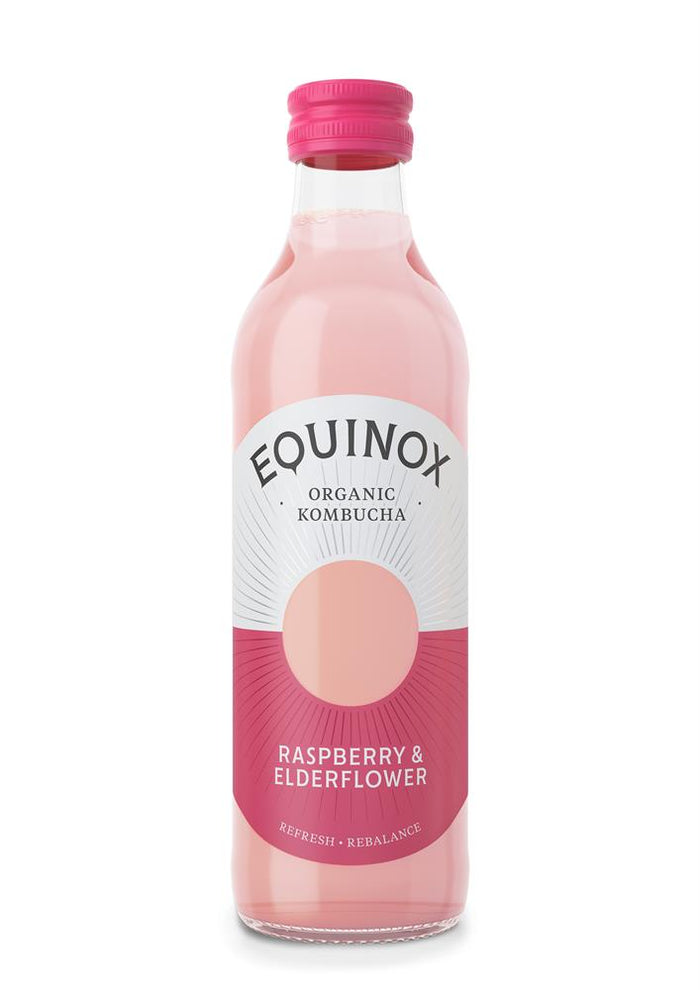Equinox Raspberry & Elderflower Kombucha 275ml