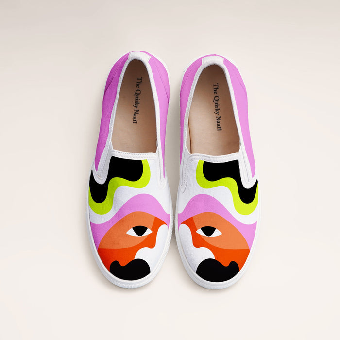 Eye See You Slipons - The Quirky Naari