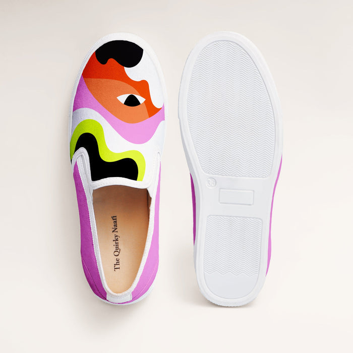 Eye See You Slipons - The Quirky Naari