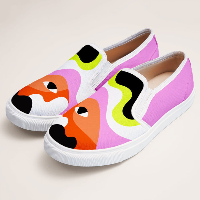 Eye See You Slipons - The Quirky Naari