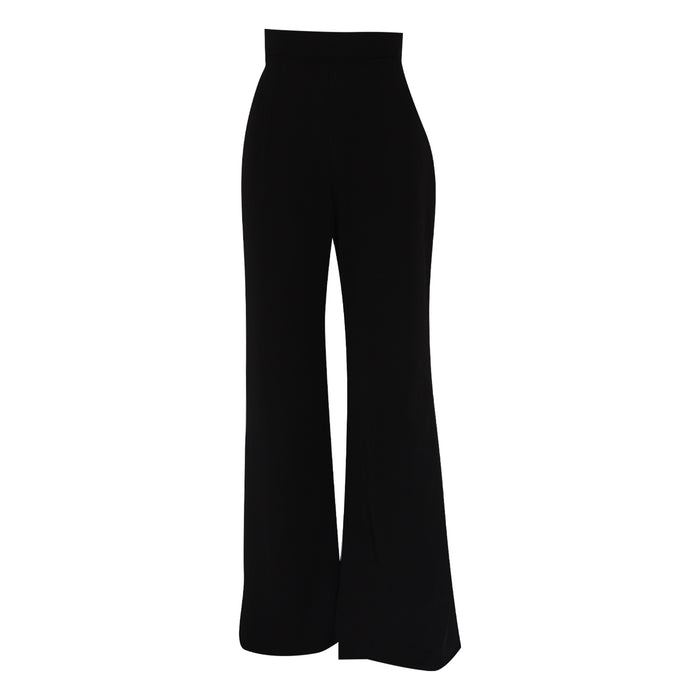 Fabrosanz: Black Stretch Palazzo Pants
