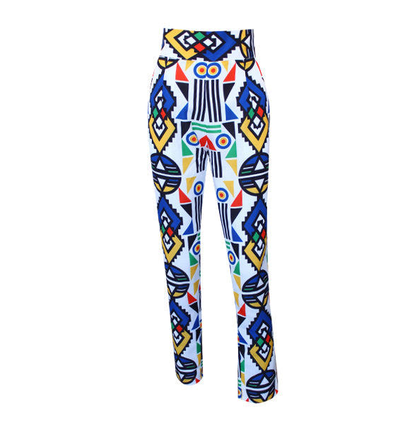 Fabrosanz: Blue Nguni Print Pants