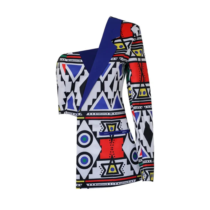 Fabrosanz: Blue Nguni Print Pants
